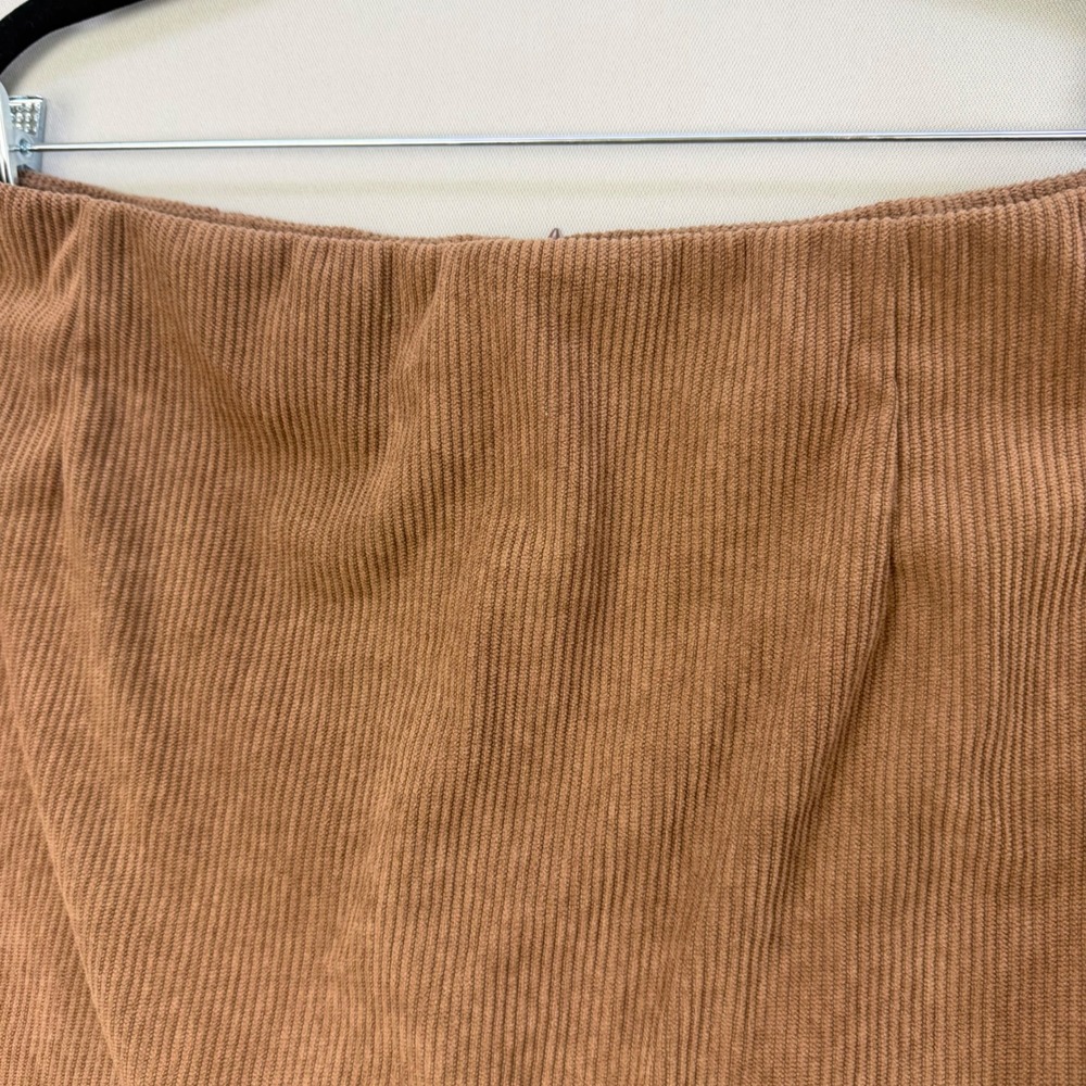 Halara High Waisted 2 in 1 A-Line Corduroy Mini Skort Ribbed Active Office XL - Picture 2 of 15